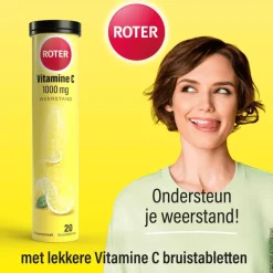 Roter Vitamine C Bruis 1000 mg Citroen 40 bruistabletten
