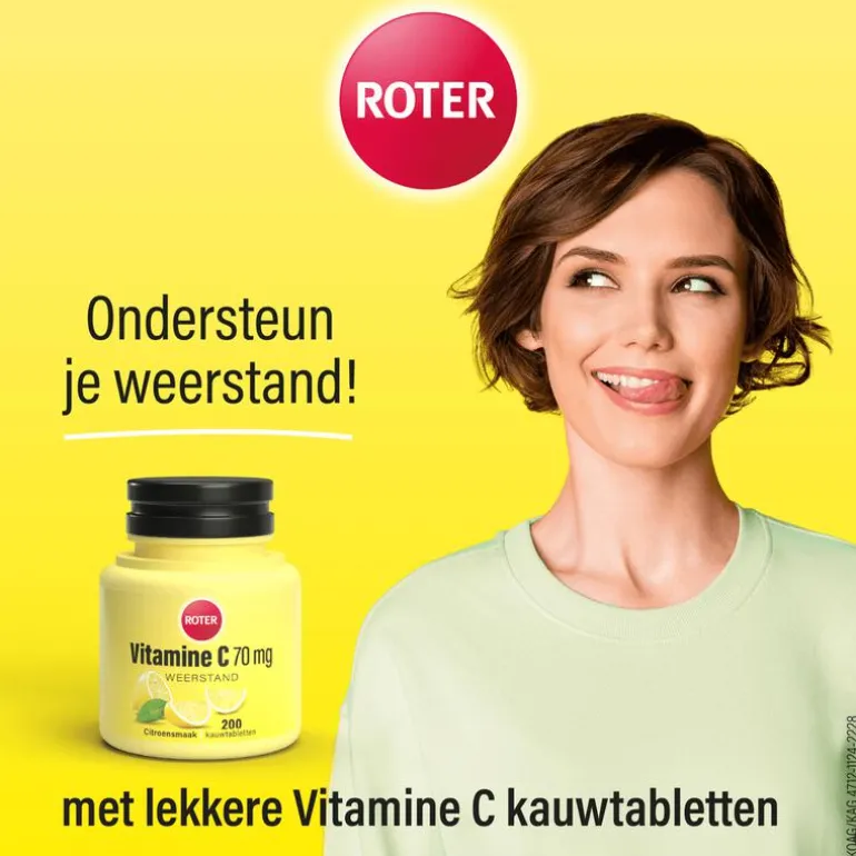 Roter Vitamine C 70 mg citroen 200 kauwtabletten