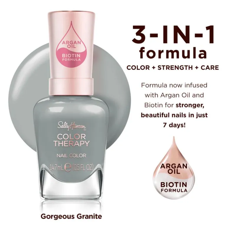 Sally Hansen Color Therapy Nagellak - Grijs - 474 GorgeousGranite