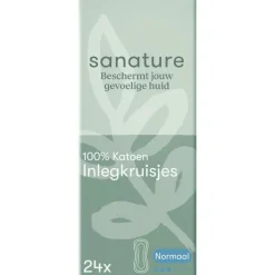 Sanature 100% Katoenen Inlegkruisjes Normaal Doosje 24 stuks