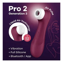 Satisfyer Pro 2 Generation 3 - Liquid Air, Vibration & Bluetooth