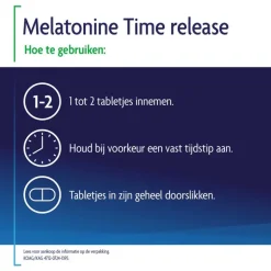 Shiepz Melatonine Time Release 0,1 mg 500 tabletten