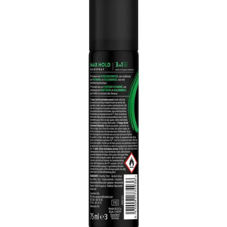 Syoss Max Hold Haarspray Mini 75 ML