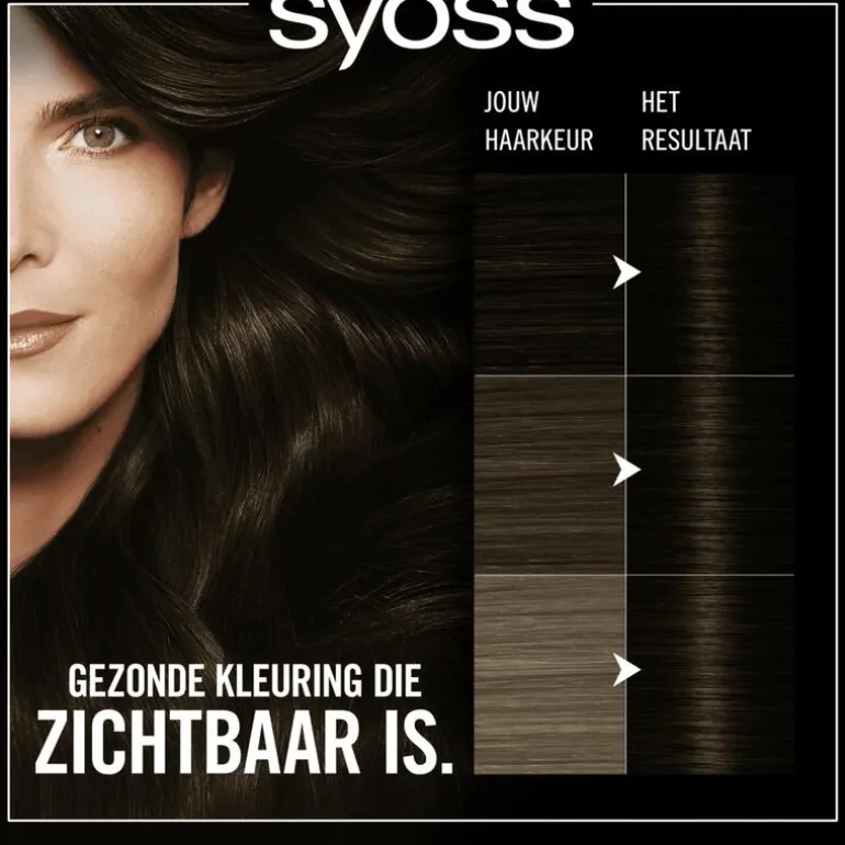 Syoss Oleo Intense 1-10 Intens Zwart/Noir Intense