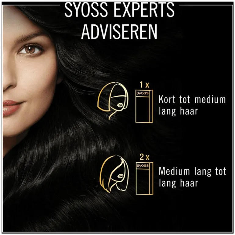 Syoss Oleo Intense 1-10 Intens Zwart/Noir Intense