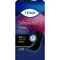 TENA Silhouette Noir Mini Verbanden 18 stuks