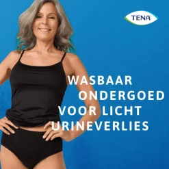 Tena Wasbaar Ondergoed Zwart Maat L 1 stuk