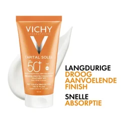 Vichy Capital Soleil Dry Touch Zonnecrème Gezicht SPF50 50 ML