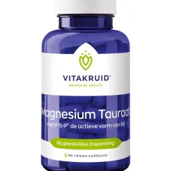Vitakruid Magnesium Tauraat met P-5-P® - 90 vegan capsules