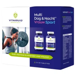 Vitakruid Multi Dag & Nacht Vrouw Sport 2 x 90 tabletten