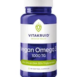 Vitakruid Vegan Omega-3 1000 TG capsules - 60 softgel capsules