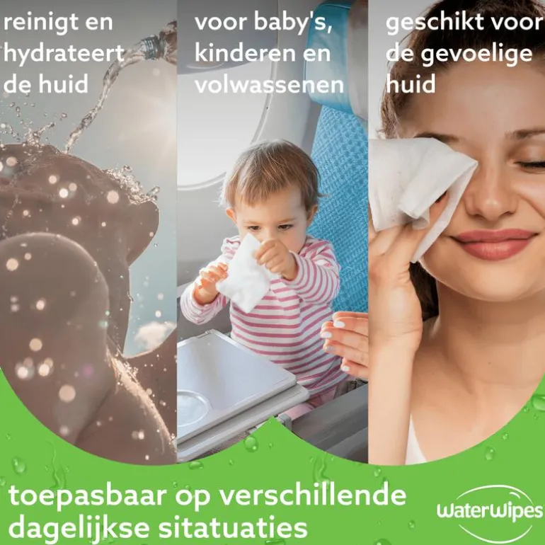 WaterWipes Billendoekjes Hydrating Clean 48 stuks