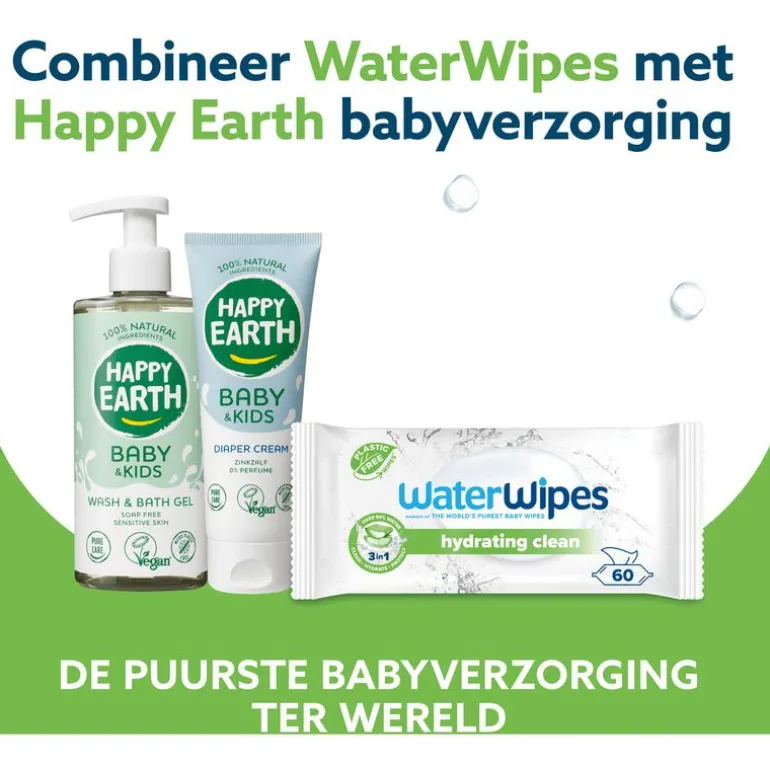 WaterWipes Billendoekjes Hydrating Clean 48 stuks