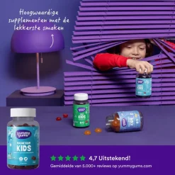 Yummugums Kids Magnesium Suikervrij 60 stuks