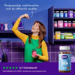 Yummygums Glowing Skin Gummies Suikervrij 60 stuks