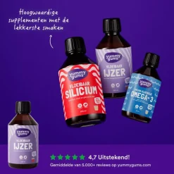 Yummygums Vloeibaar Ijzer - suikervrij - 250ml