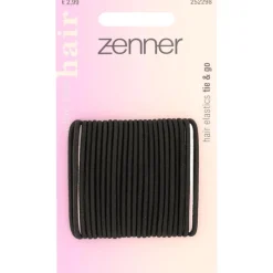 Zenner Haarelastiek Zwart 24 stuks