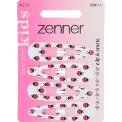 Zenner Klik-klak haarspeld kids 4x
