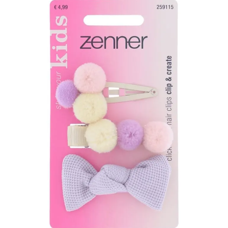 Zenner Klik-klak haarspeld kids 3x