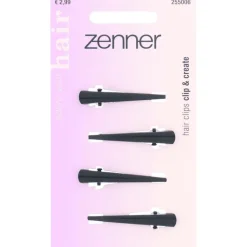 Zenner Snapclip zwart 4x